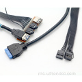 Kabel Motherboard Panel Komputer Dual-USB